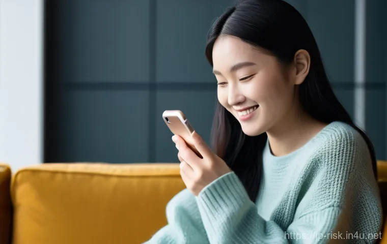 모바일 앱 보안 감사 체크리스트 - **Prompt 1: Hidden App Risks**
    A young woman (20s-30s, East Asian, dressed in a stylish, modest ...