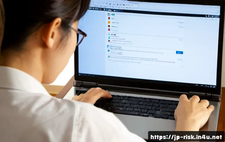 개인용 방화벽 설정 방법 - Photorealistic home office scene of a Japanese adult calmly configuring personal firewall settings o...